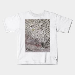 Old weathered wooden planking Kids T-Shirt